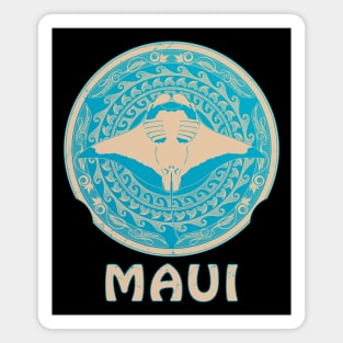 Manta Ray Shield of Maui Magnet